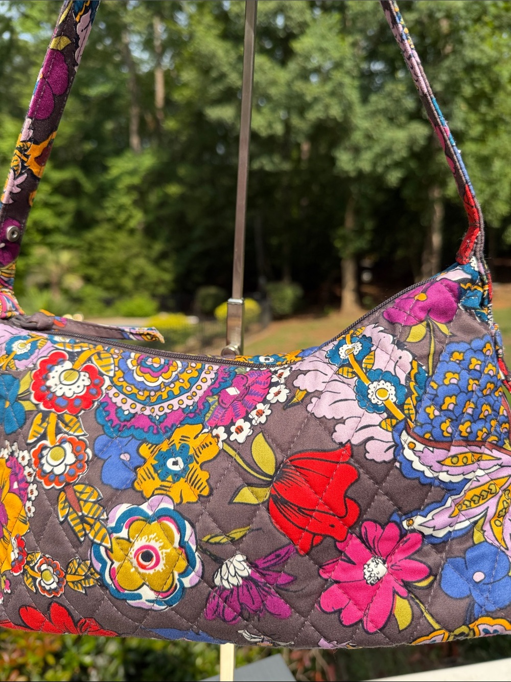 Vera Bradley Multicolor Floral Quilted Shoulder Bag - Picture 12 of 14